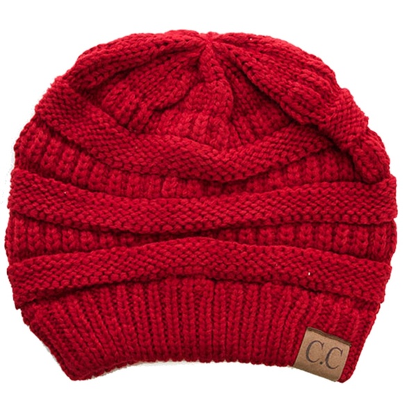 C.C 3pc Knit Warm Beanie Gloves Scarves Set main image 4